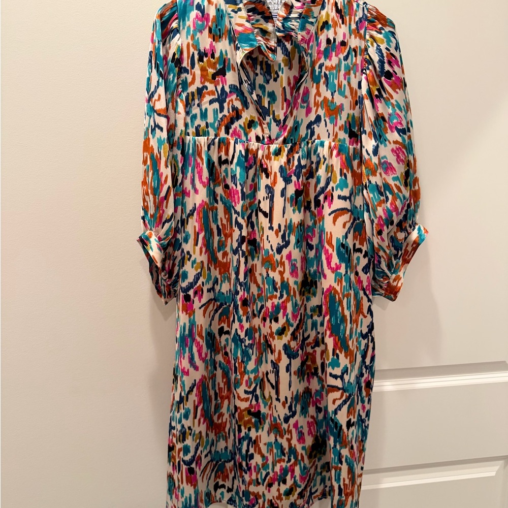 Jade Colorful Long Sleeve Dress